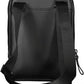 Sleek Black Leather Shoulder Bag with Contrasting Details