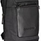 Sleek Black Recycled Material Shoulder Bag