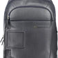 Elegant Blue Mixed-Material Backpack