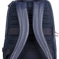 Elegant Blue Leather Backpack with Laptop Pocket
