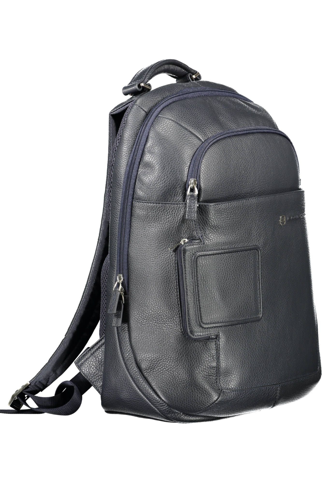 Sophisticated Blue Nylon Backpack with Laptop Space