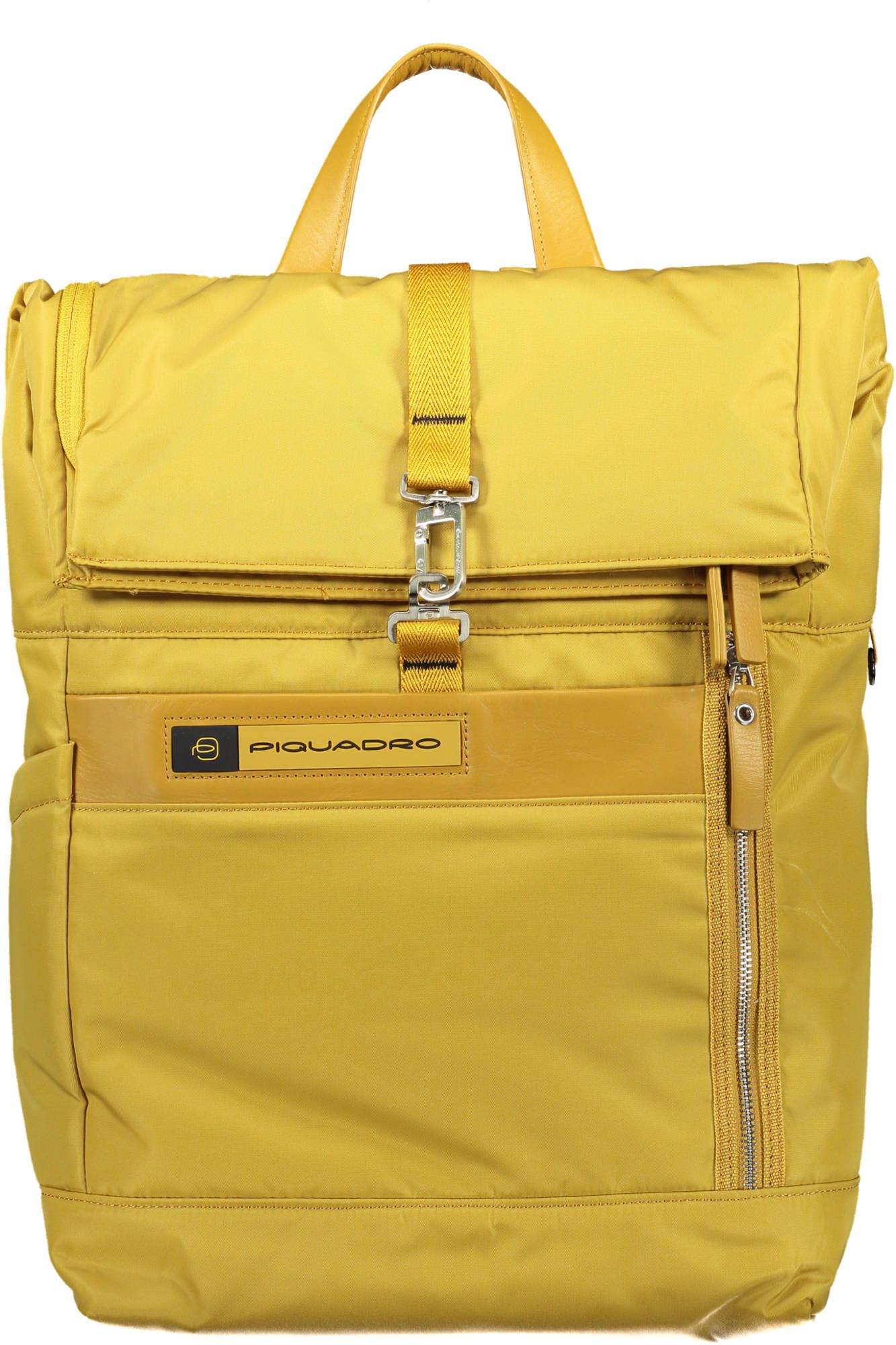 Sleek Yellow Urban Backpack with Recycled Nylon