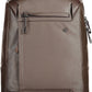 Elegant Leather Backpack with Contrast Details