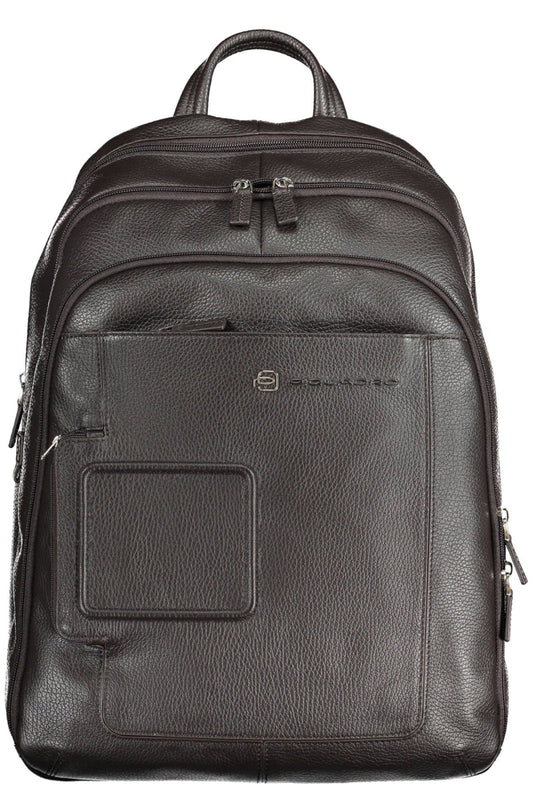 Elegant Leather Backpack with Laptop Compartment