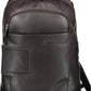 Elegant Brown Nylon Backpack with Laptop Space