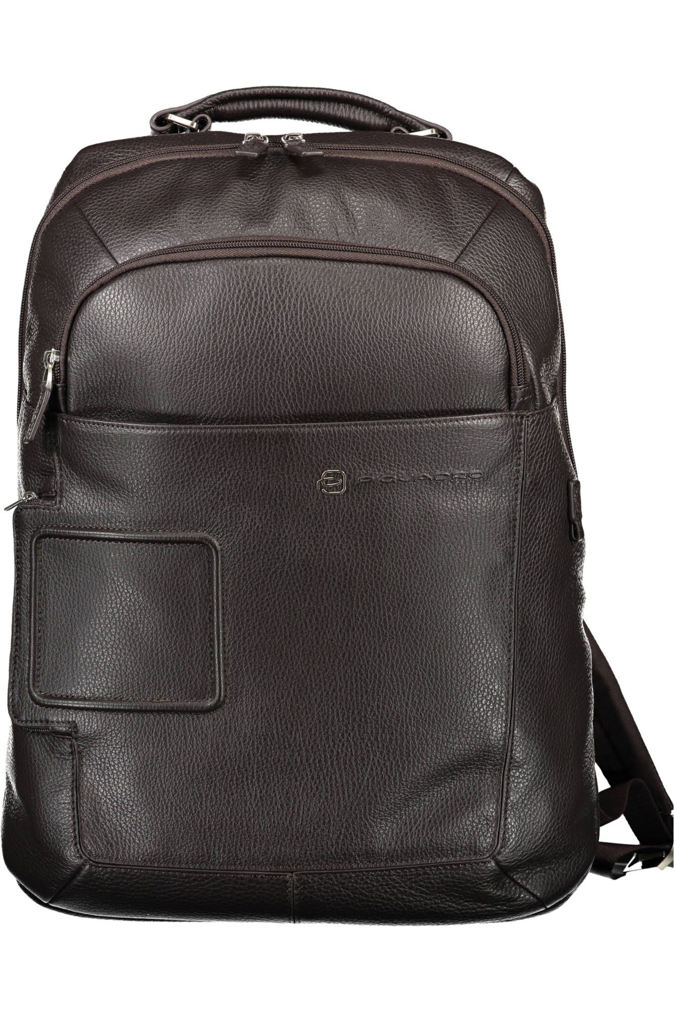 Elegant Brown Nylon Backpack with Laptop Space