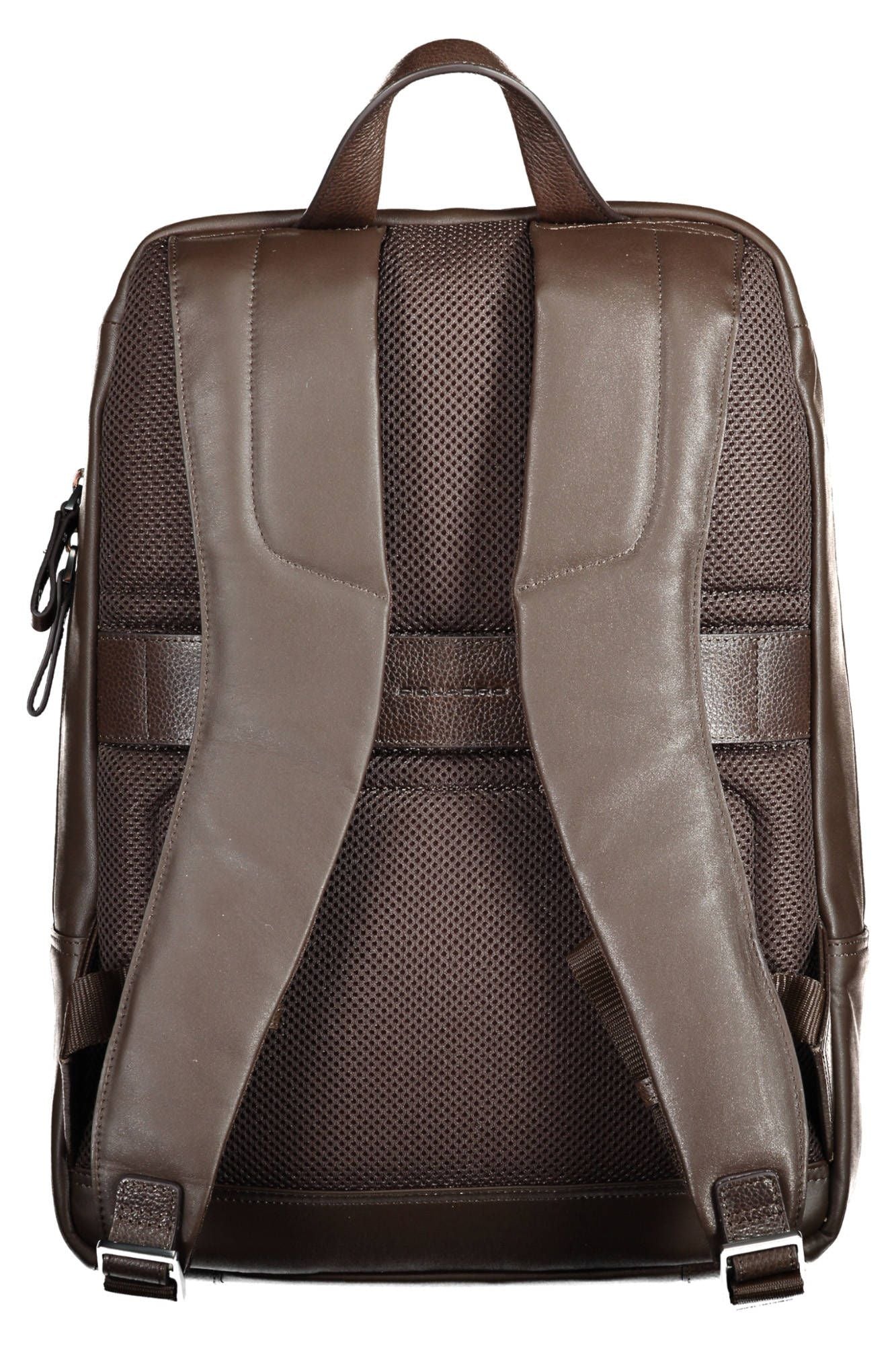 Elegant Leather Backpack with Contrast Details