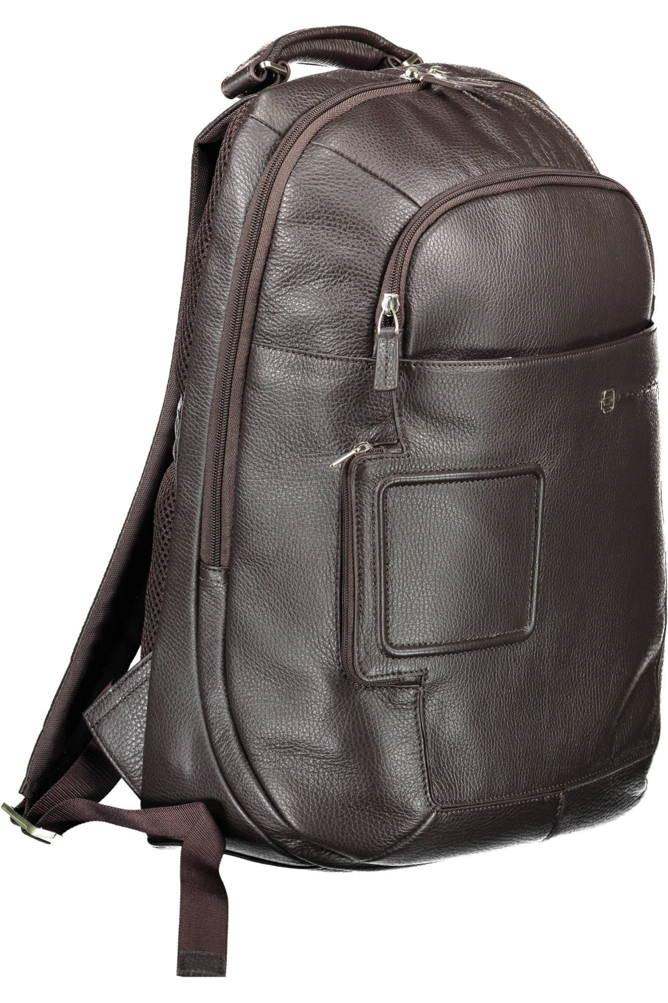 Elegant Brown Nylon Backpack with Laptop Space