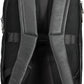Elegant Black Leather Backpack with Laptop Pocket