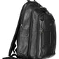 Elegant Black Leather Backpack with Laptop Compartment