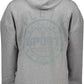 Sleek Grey Hoodie with Contrast Detailing