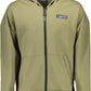 Emerald Zip-Up Hoodie with Contrasting Accents