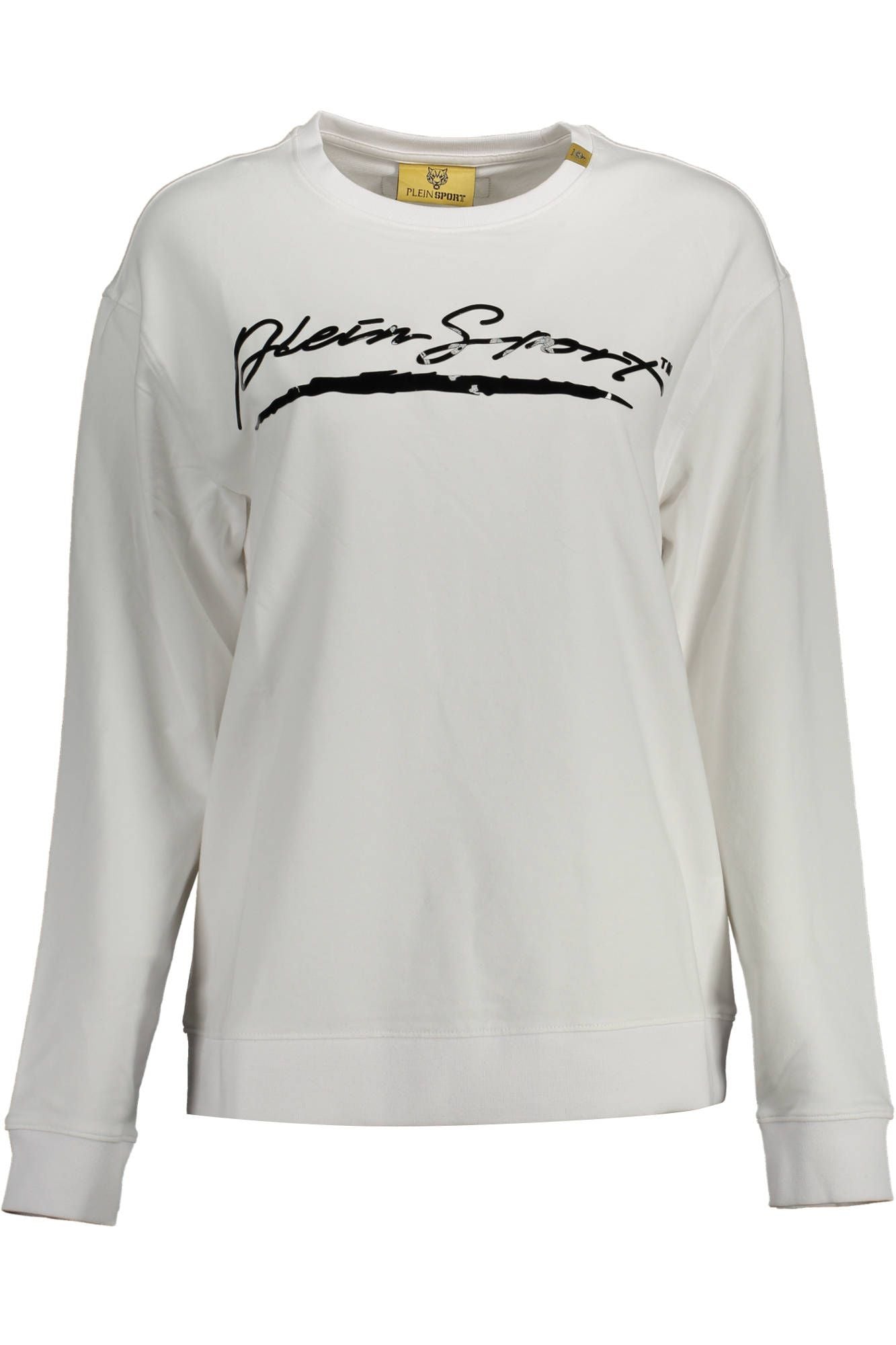 White Contrast Detail Cotton Sweatshirt