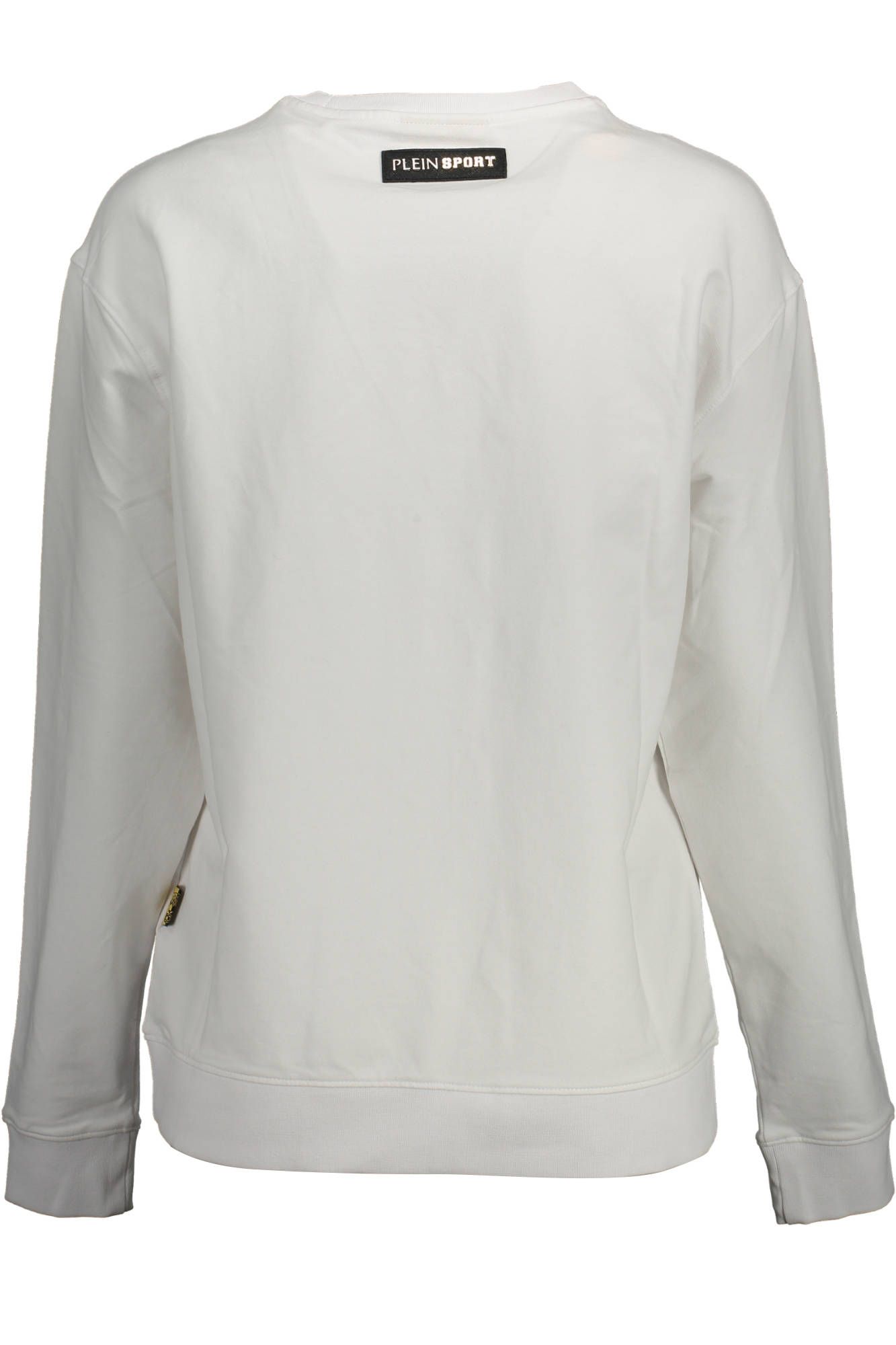 White Contrast Detail Cotton Sweatshirt