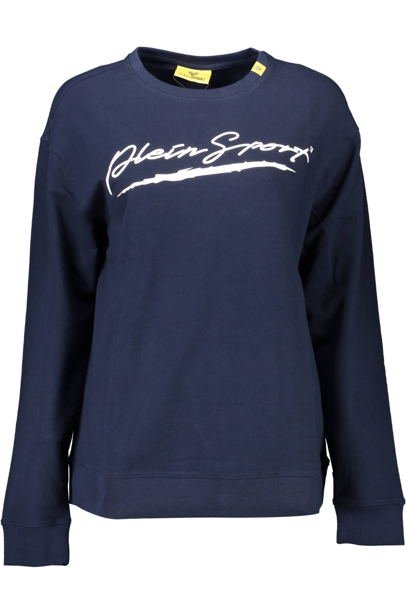 Sleek Blue Long-Sleeved Sweatshirt with Logo