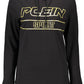 Sleek Hooded Cotton Sweatshirt with Contrasting Details