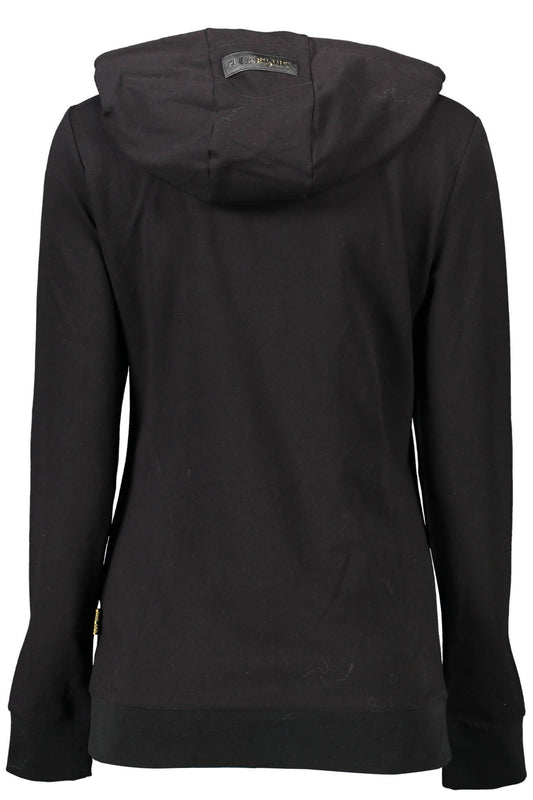 Sleek Hooded Cotton Sweatshirt with Contrasting Details