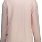 Chic Pink Contrast Detail Sweatshirt