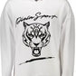 Elevated Casual White Hooded Sweatshirt