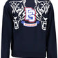 Athletic Blue Contrasting Sweatshirt