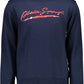 Athletic Elegance Blue Round Neck Sweater