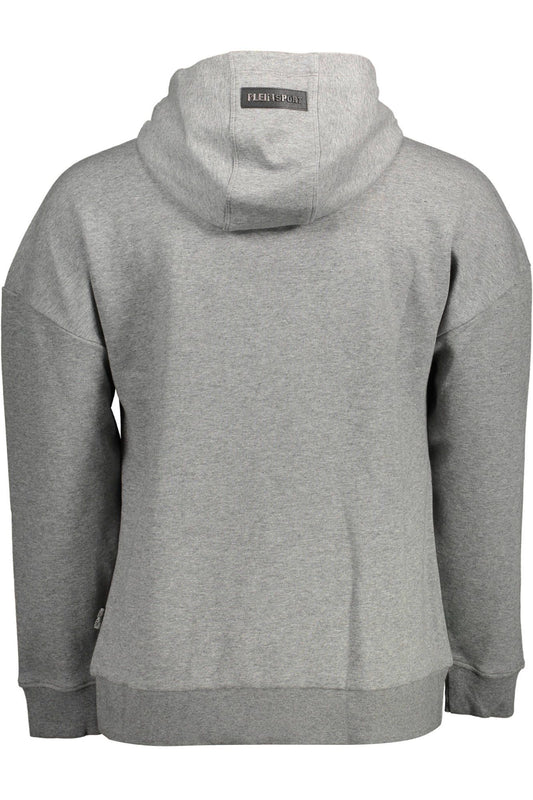 Gray Couture Hooded Sweatshirt with Logo