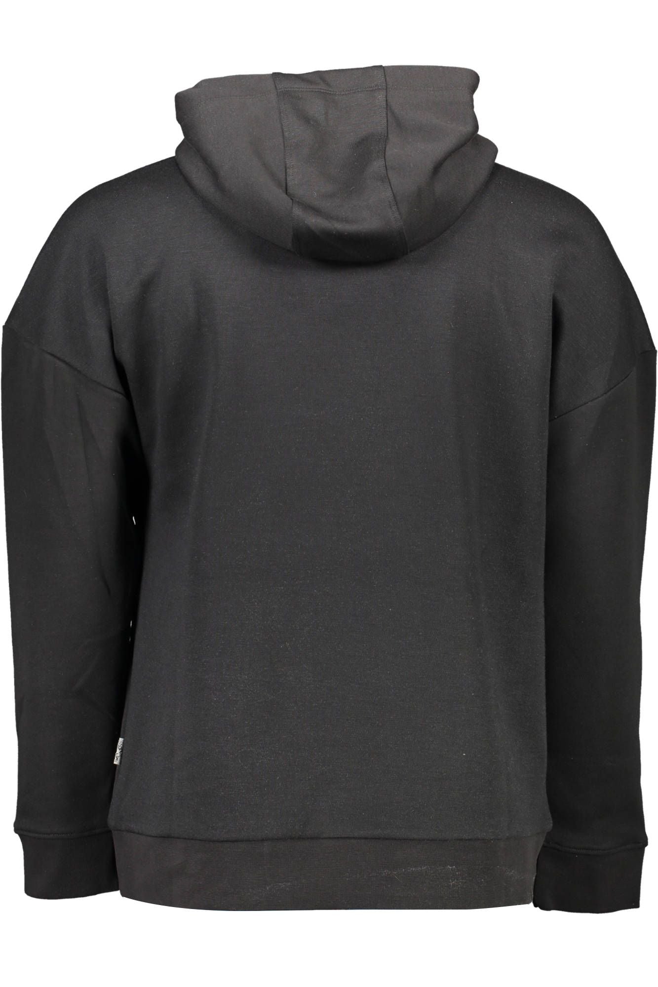 Sleek Hooded Sweatshirt with Contrasting Details