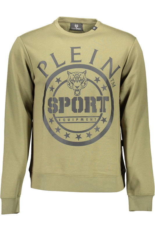 Exclusive Green Logo Printed Cotton Sweatshirt