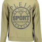 Green Cotton Blend Logo Sweatshirt