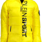 Sleek Polyamide Yellow Jacket with Logo Print