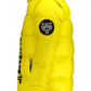 Sleek Polyamide Yellow Jacket with Logo Print
