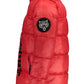 Plein Sport Red Polyamide Jacket with Logo Print