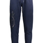 Chic Athletic Elegance Blue Trousers