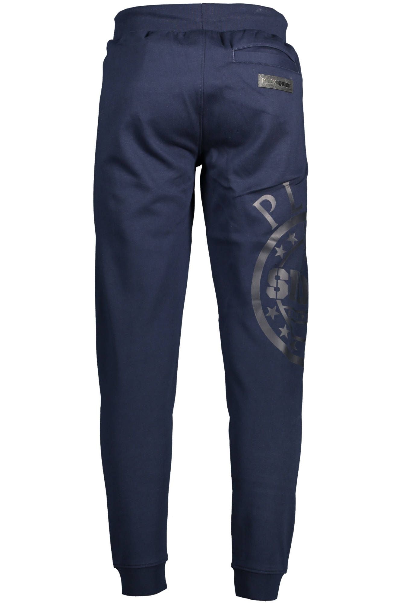 Chic Athletic Elegance Blue Trousers