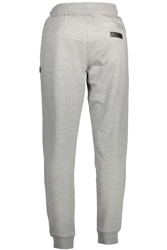 Sleek Gray Sports Trousers with Stylish Detailing