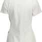 Chic White Cotton Tee with Contrast Logo