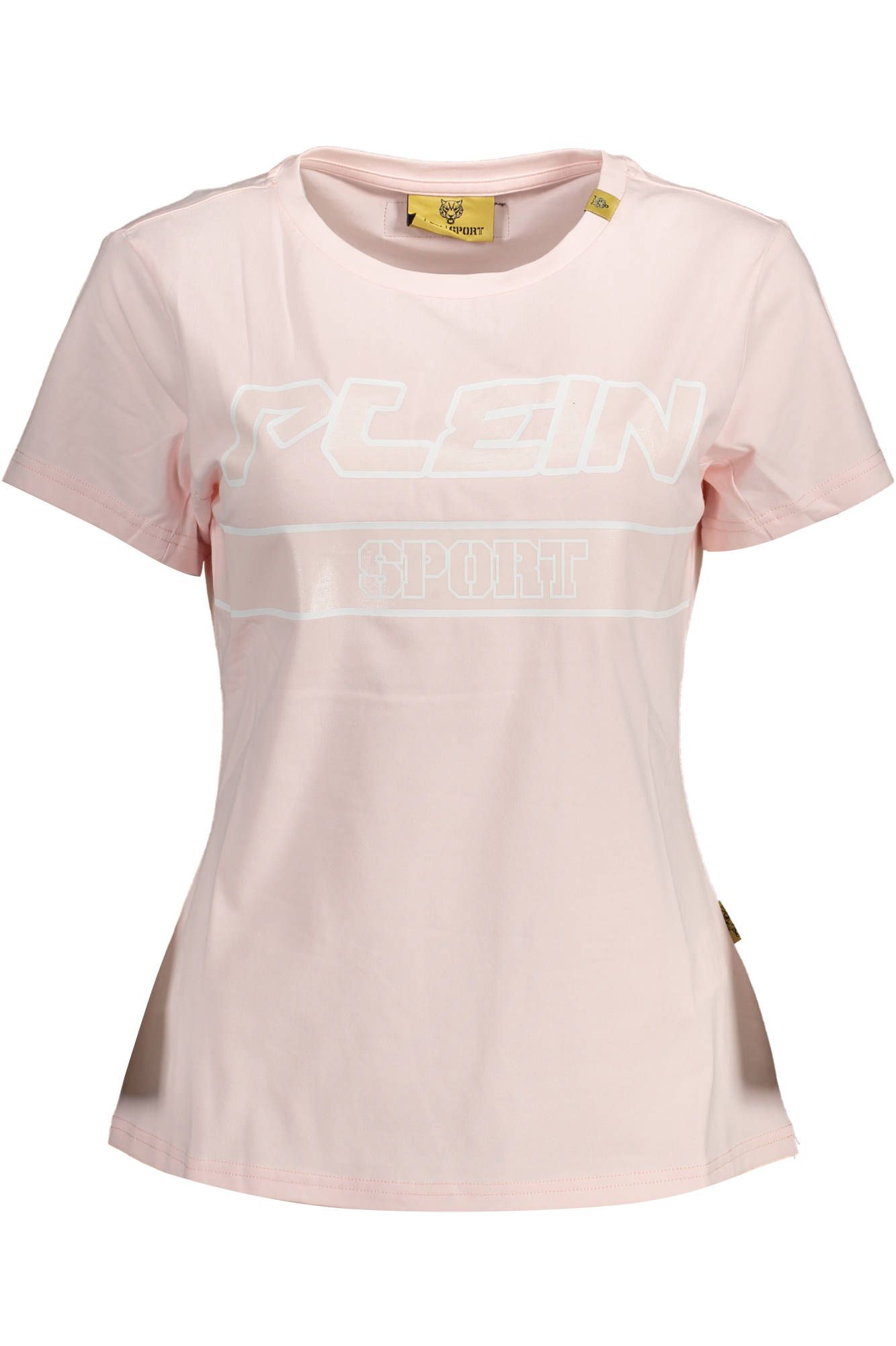 Electric Pink Crew Neck Logo Tee