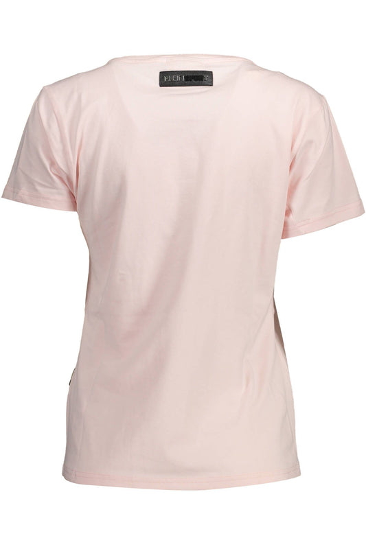 Electric Pink Crew Neck Logo Tee