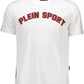 Sporty Elegance White Cotton T-Shirt