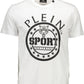 Plein Sport White Cotton Logo Tee