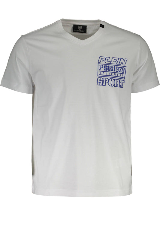 Chic V-Neck Designer Tee with Bold Print