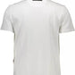 Elevated White Cotton Tee with Signature Details