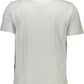 Contrast Detailing White Crew Neck Tee