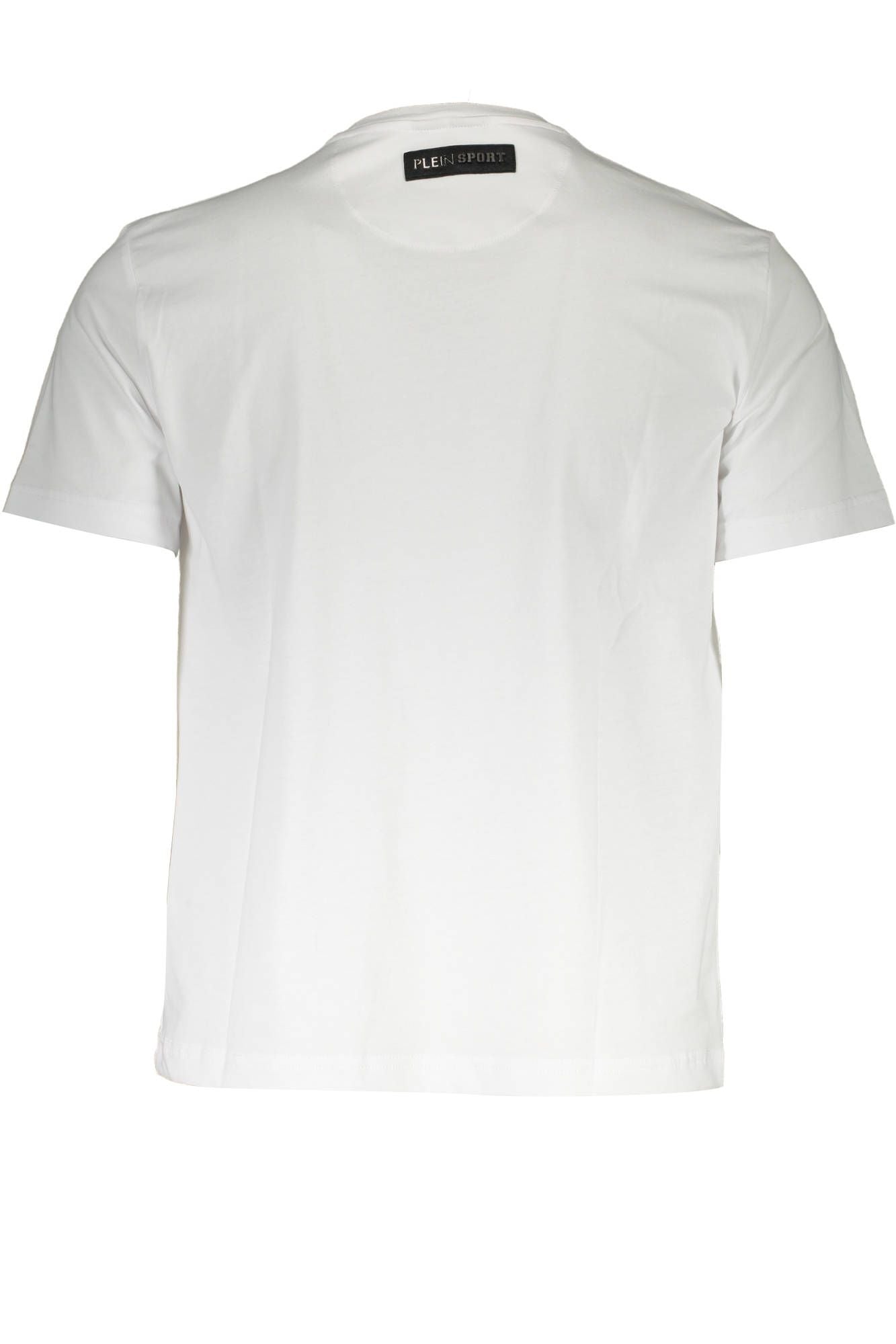 Sleek White Printed Tee with Iconic Logo