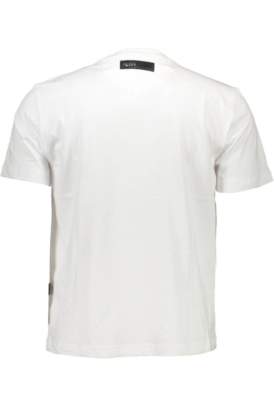 Plein Sport White Cotton Logo Tee