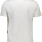 Elite White Crew Neck Tee with Contrasting Accents