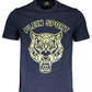 Dashing Blue Printed Crew Neck Tee