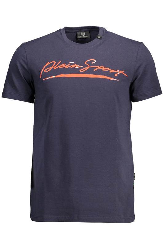 Contrast Detail Crew Neck Tee with Logo