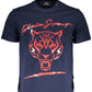 Sleek Blue Crew Neck Sports Tee