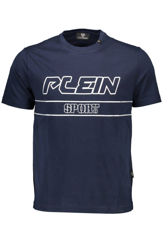 Crew Neck Cotton Tee with Bold Print